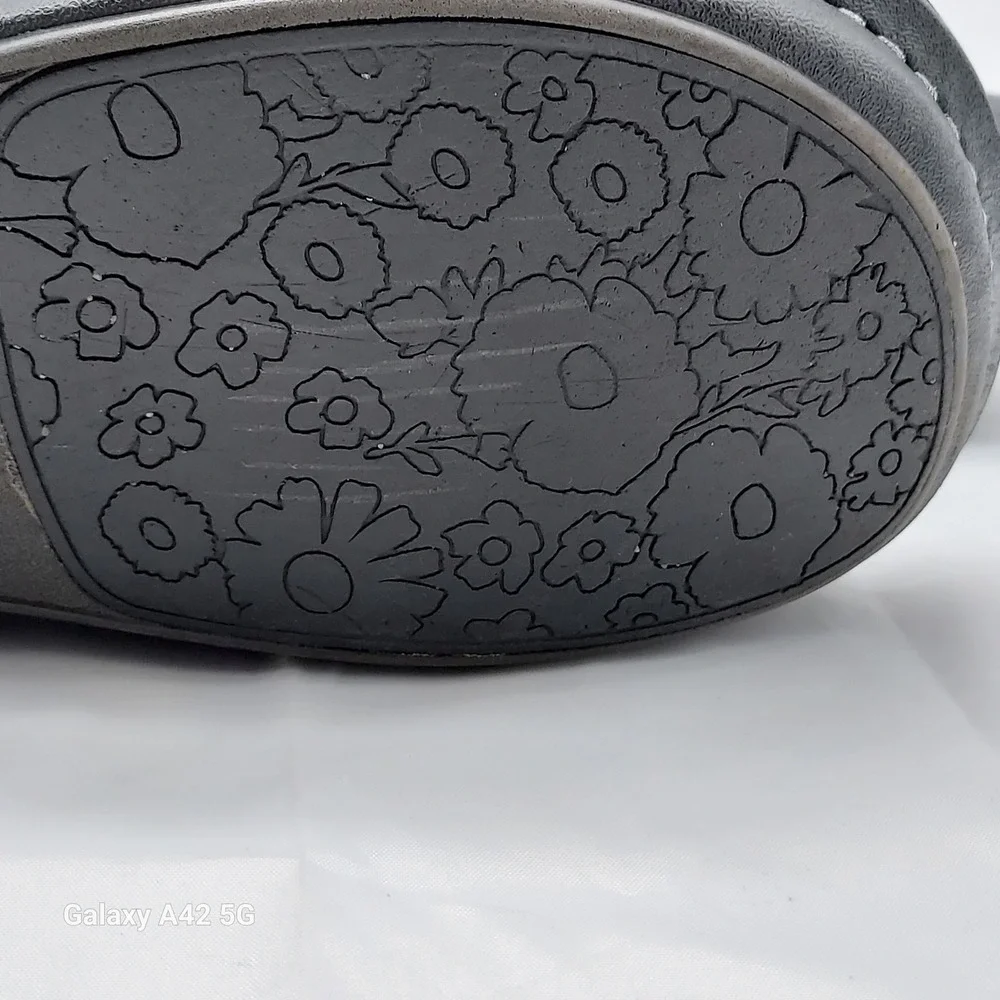 Alegria Paloma Black Leather Mary Jane Rocker Shoe Professional Comfort‎ Flat 8